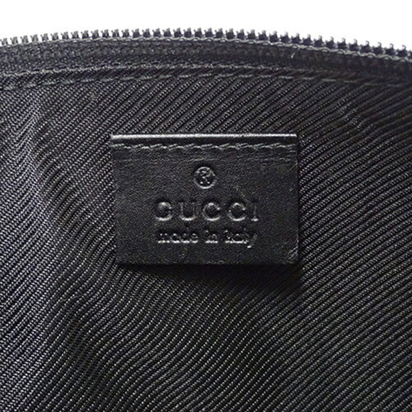 Gucci GUCCI Pouch Women's Hand Handbag GG Canvas Black 039/1103 - Picture 6 of 10